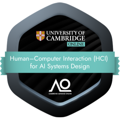 Cambridge Human-Computer Interaction for AI Systems Design badge